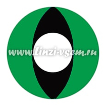 Карнавальные линзы EOS Green Cat Фото 3